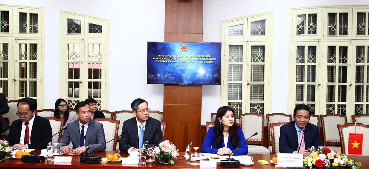 Tăng cường hợp tác về văn hóa giữa Việt Nam và Trung tâm Di sản Thế giới
